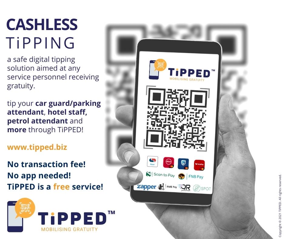 Tipped at Sunninghill Square, pay car guards with phone